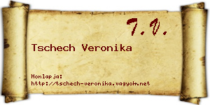 Tschech Veronika névjegykártya